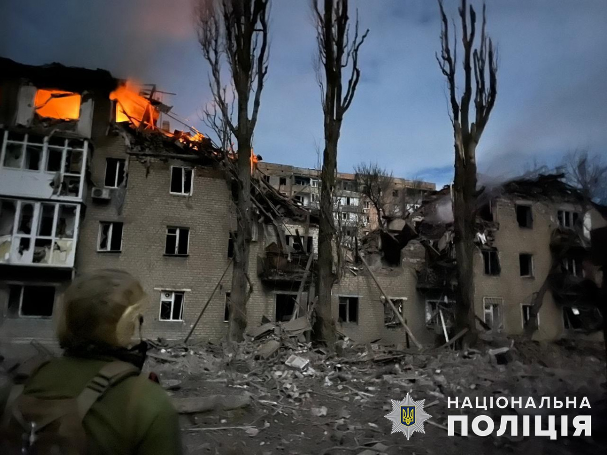 Армия РФ за сутки разрушила 40 гражданских объектов Донецкой области. Фото: Полиция Донецкой области