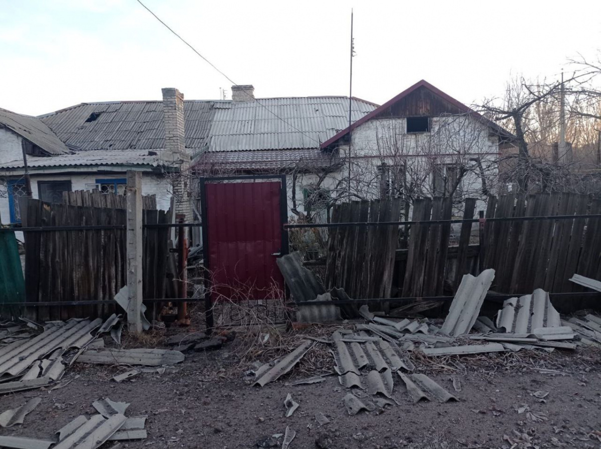Последствия обстрела в Донецкой области. Фото: ОВА