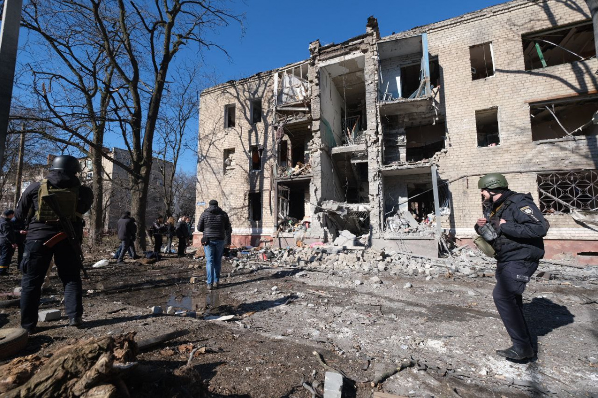 Последствия ракетного удара в Краматорске. Фото: ОВА