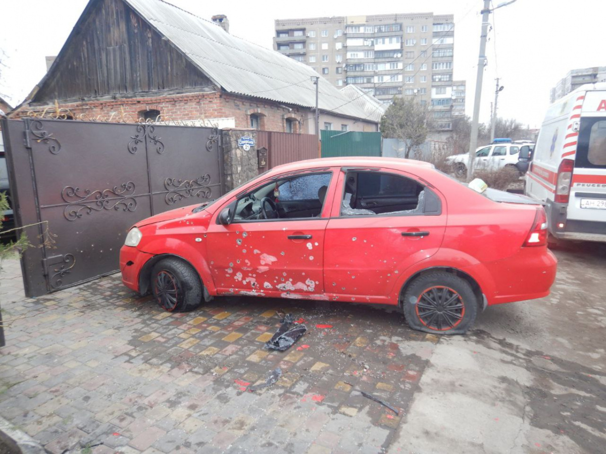 Последствия обстрела в Краматорске. Фото: ОВА
