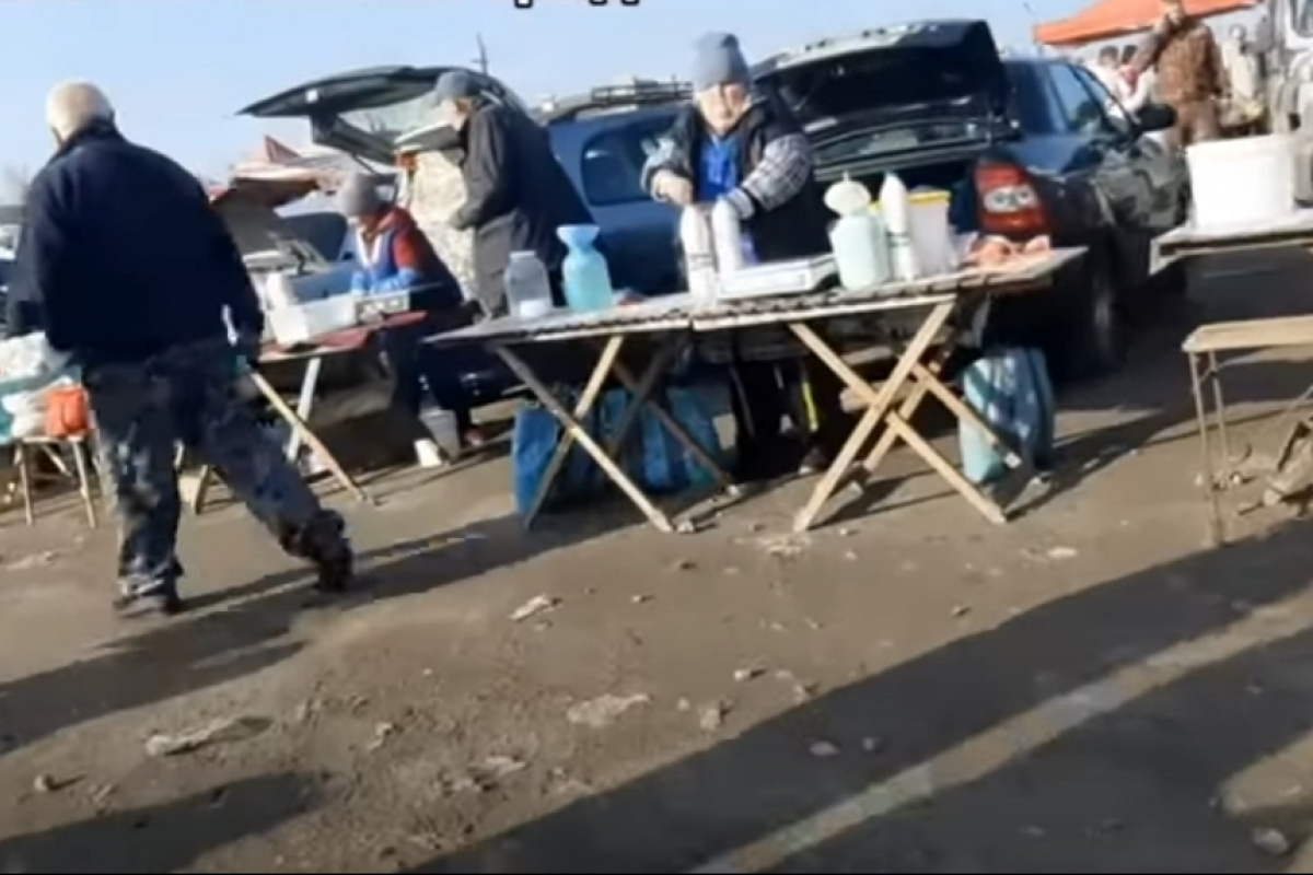 В оккупированном Луганске. Скриншот видео
