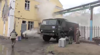 В оккупированном Мариуполе. Скриншот с видео