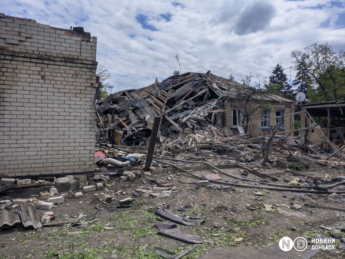 Последствия обстрела Славянска. Фото: Новости Донбасса