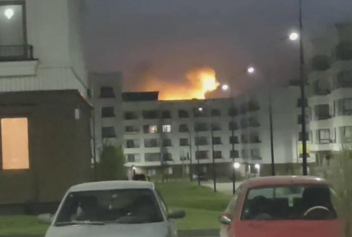 Взрыв в Мариуполе. Скриншот