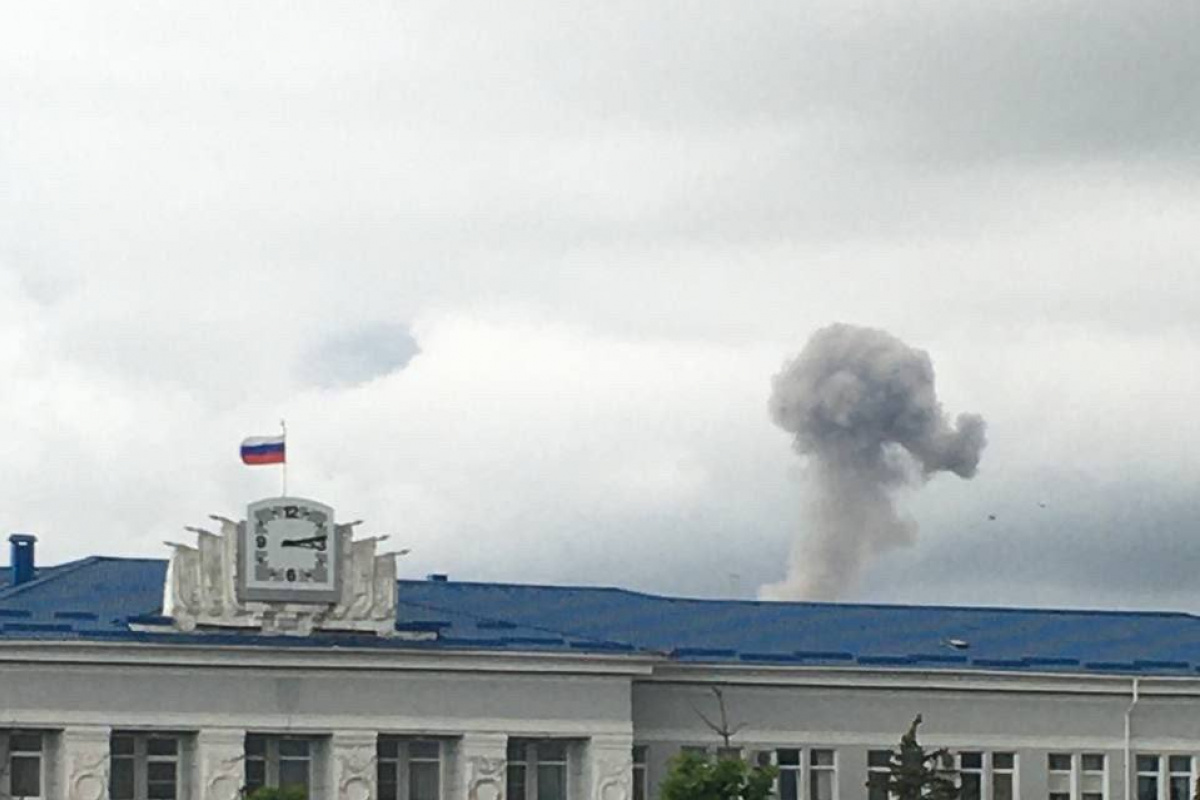 Взрывы в Бердянске. Фото: телеграм