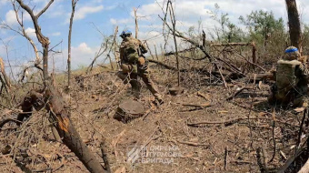 Третья штурмовая бригада продолжает движение в Бахмут. Скрин из видео военных