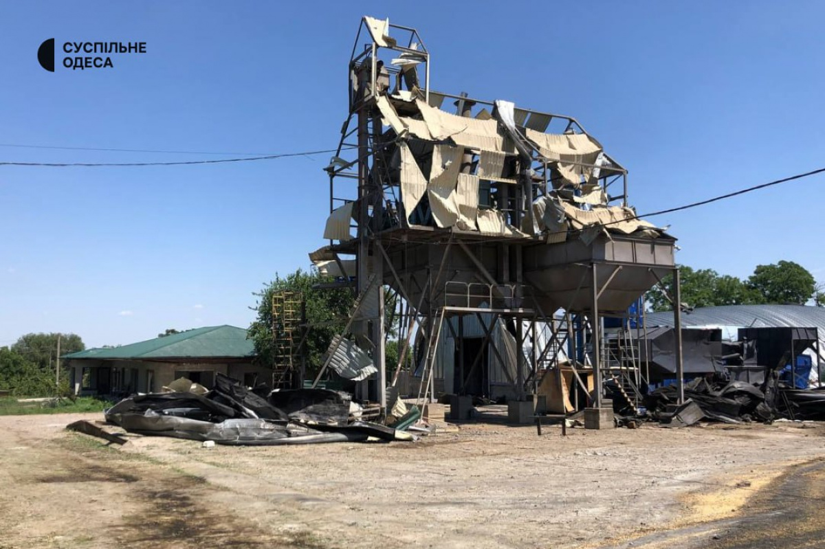 Поврежденный терминал в Одесской области. Фото: Суспільне