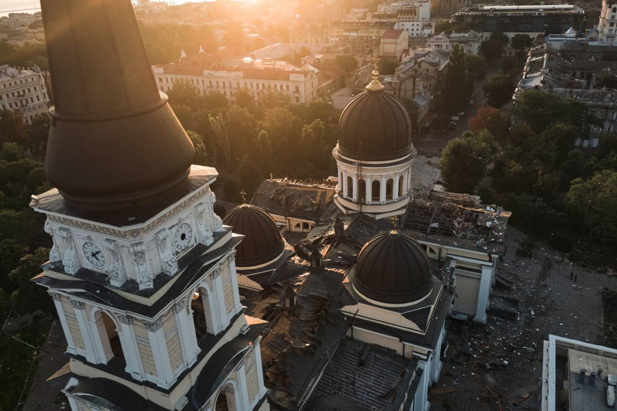 Наслідки удару по Спасо-Преображенському собору в Одесі. Фото: Костянтин та Влада Ліберови