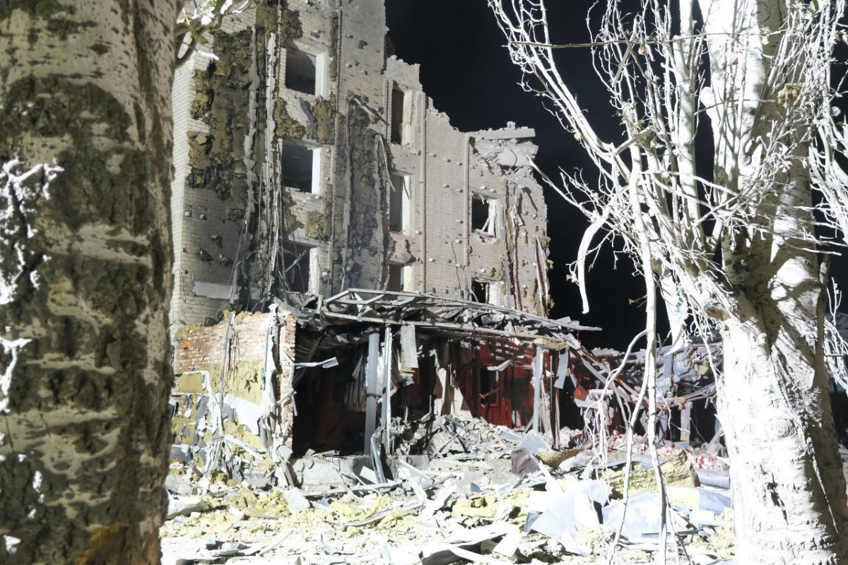 Наслідки удару по Покровську. Фото: ДонОВА