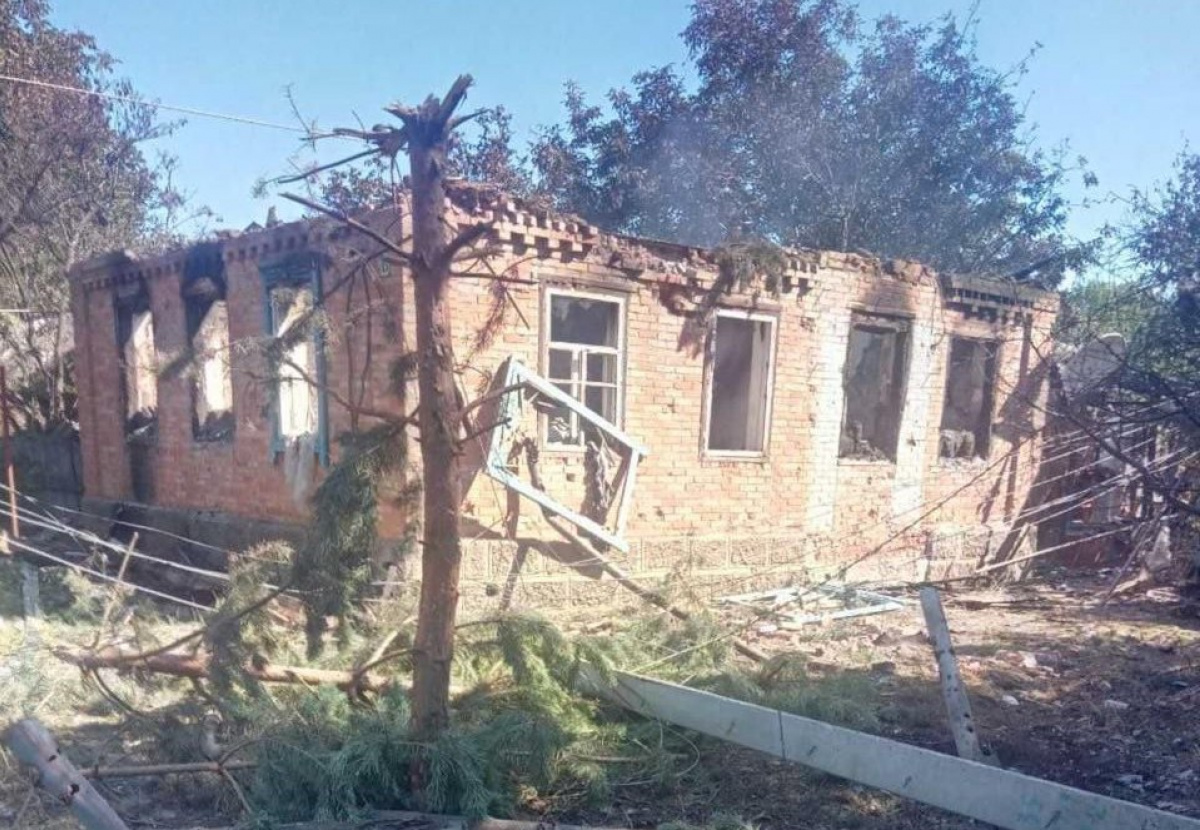 Последствия обстрела в Донецкой области. Фото: Павел Кириленко