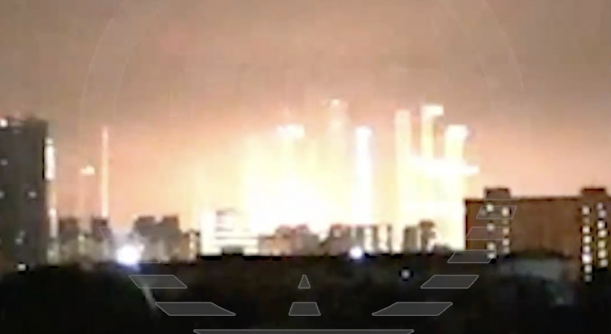 Момент взрыва в Москве. Кадр из видео