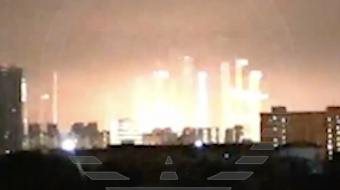 Момент вибуху у Москві. Кадр із відео