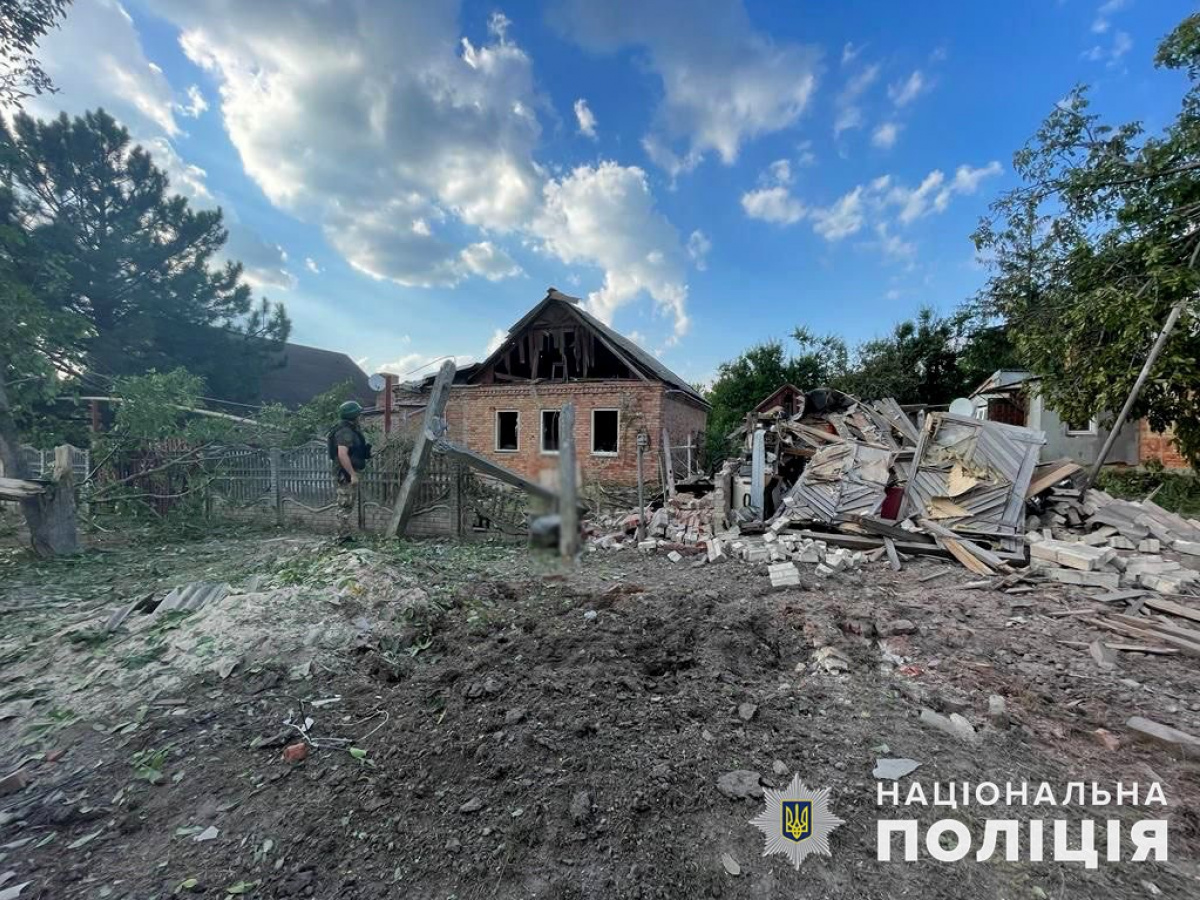 Войска РФ атаковали Донецкую область в семи населенных пунктах, повреждены 5 частных домов. Фото: Полиция Донецкой области