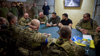 Владимир Зеленский в Донецкой области. Фото: пресс-служба президента Украины