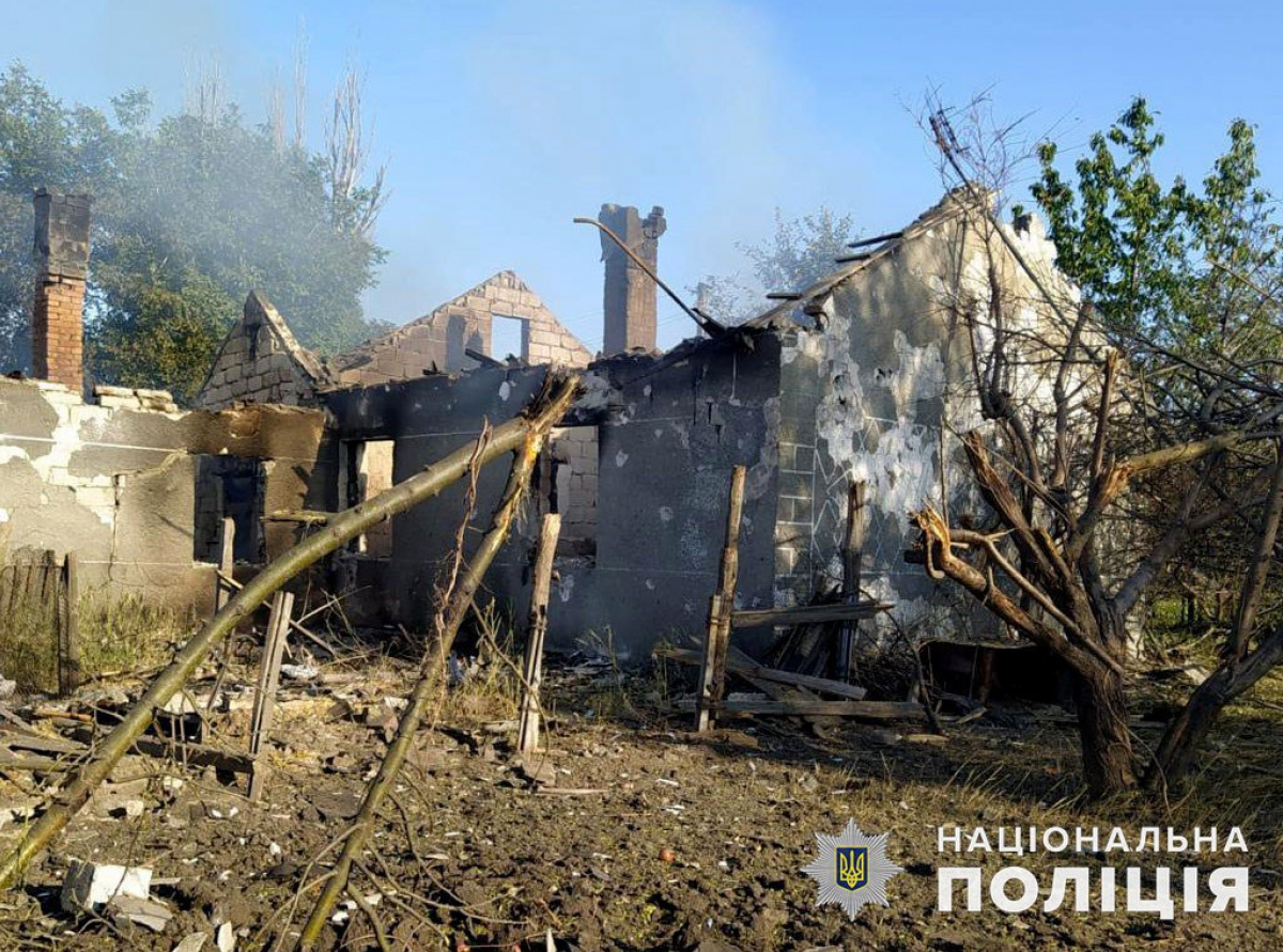 Российская армия атаковала Донецкую область РСЗО «Смерч», «Град» и артиллерией. Фото: Полиция Донецкой области