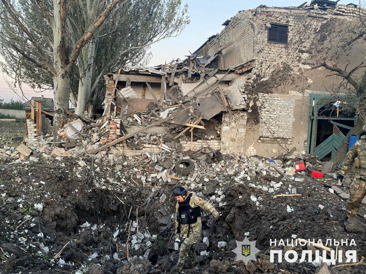 Российская армия повредила за сутки 17 гражданских объектов Донецкой области. Фото: Полиция Донецкой области