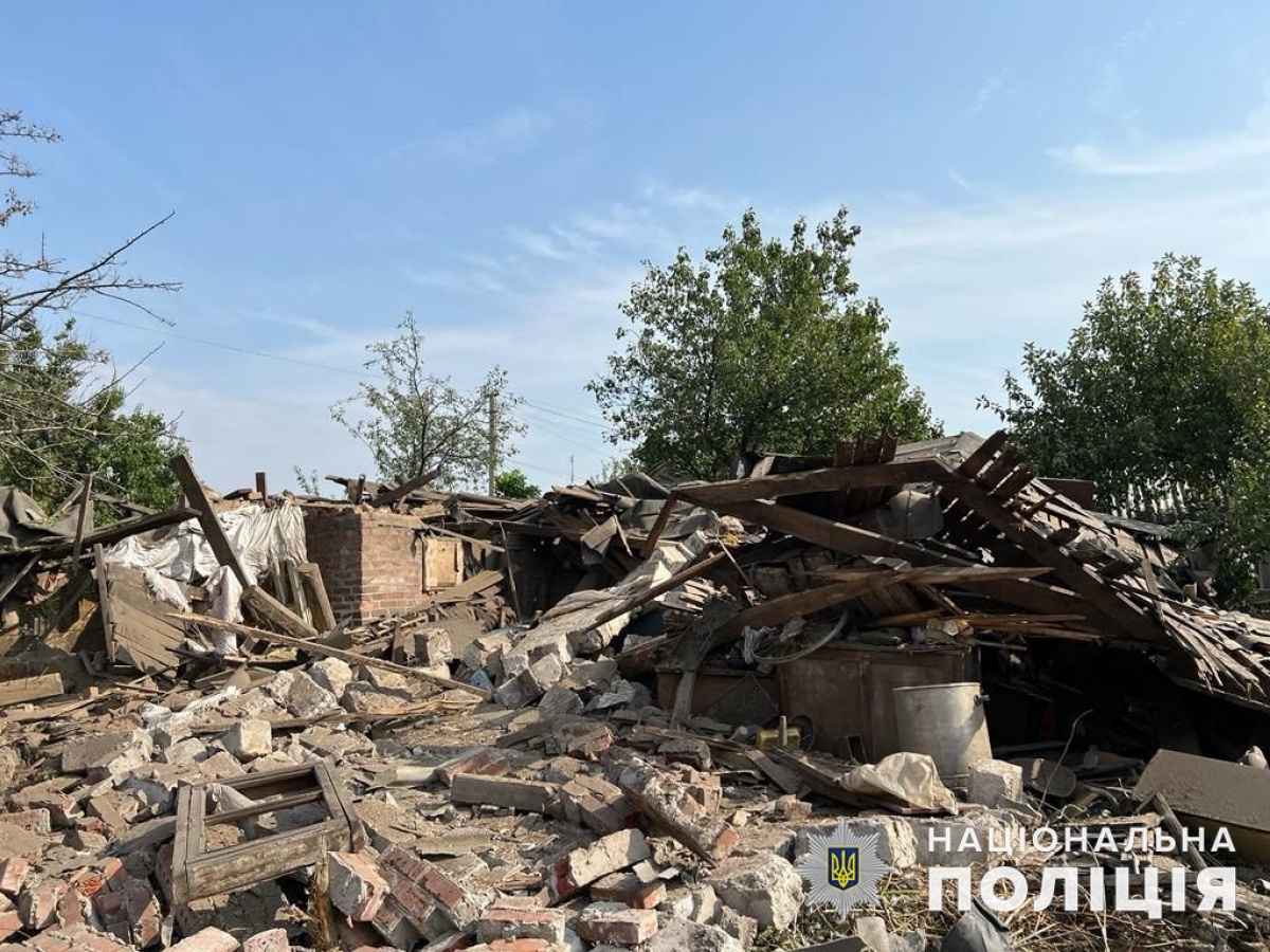 Обстрелу подверглись населенные пункты Донецкой области. Фото ГУ Нацполиции в Донецкой области