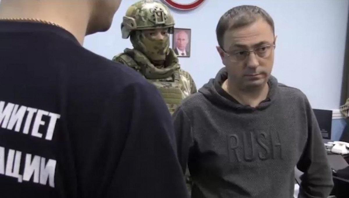 Задержание Владимира Кабация. Кадр с видео