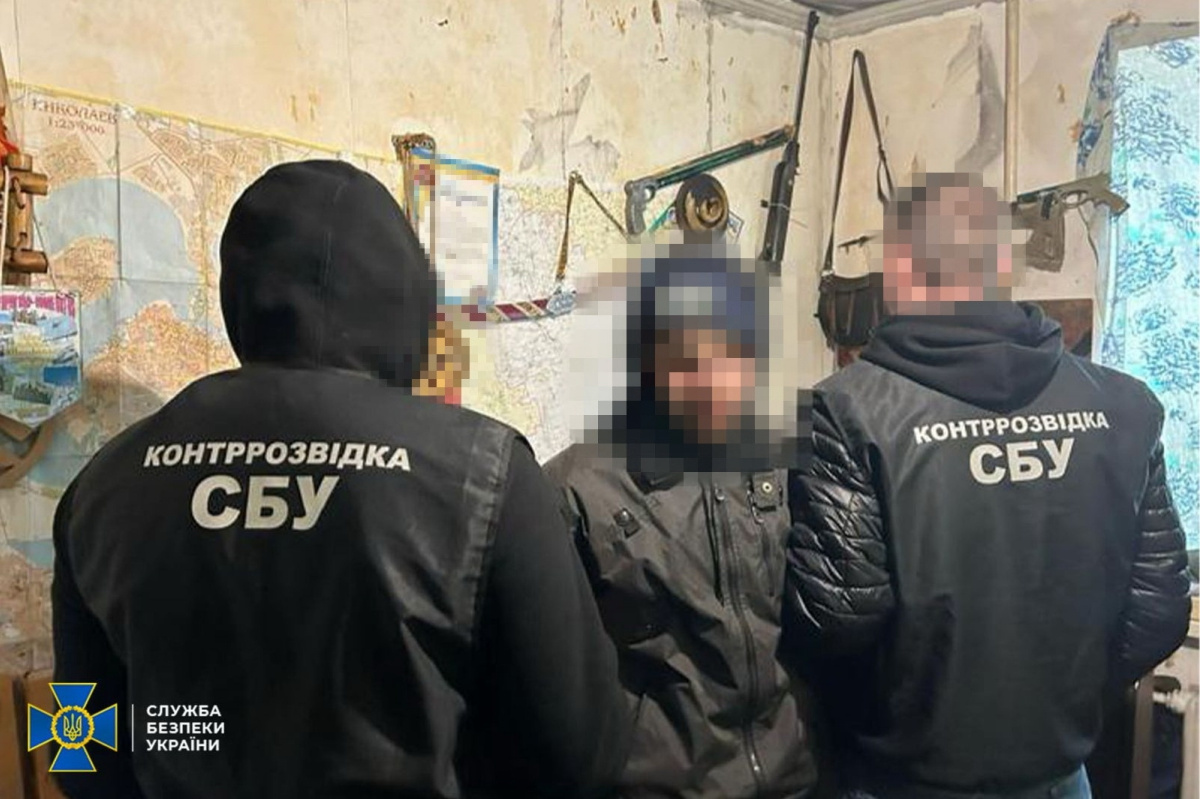 В Николаеве задержан российский агент. Фото: СБУ