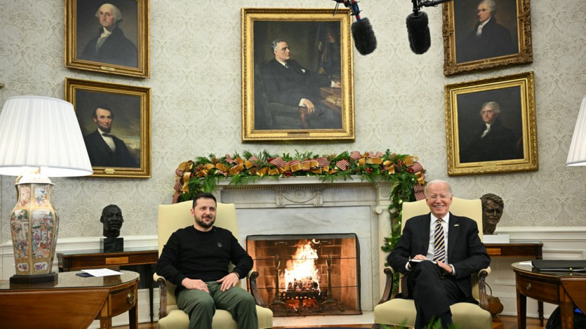 Встреча Зеленского и Байдена в Белом доме
Фото: CNN