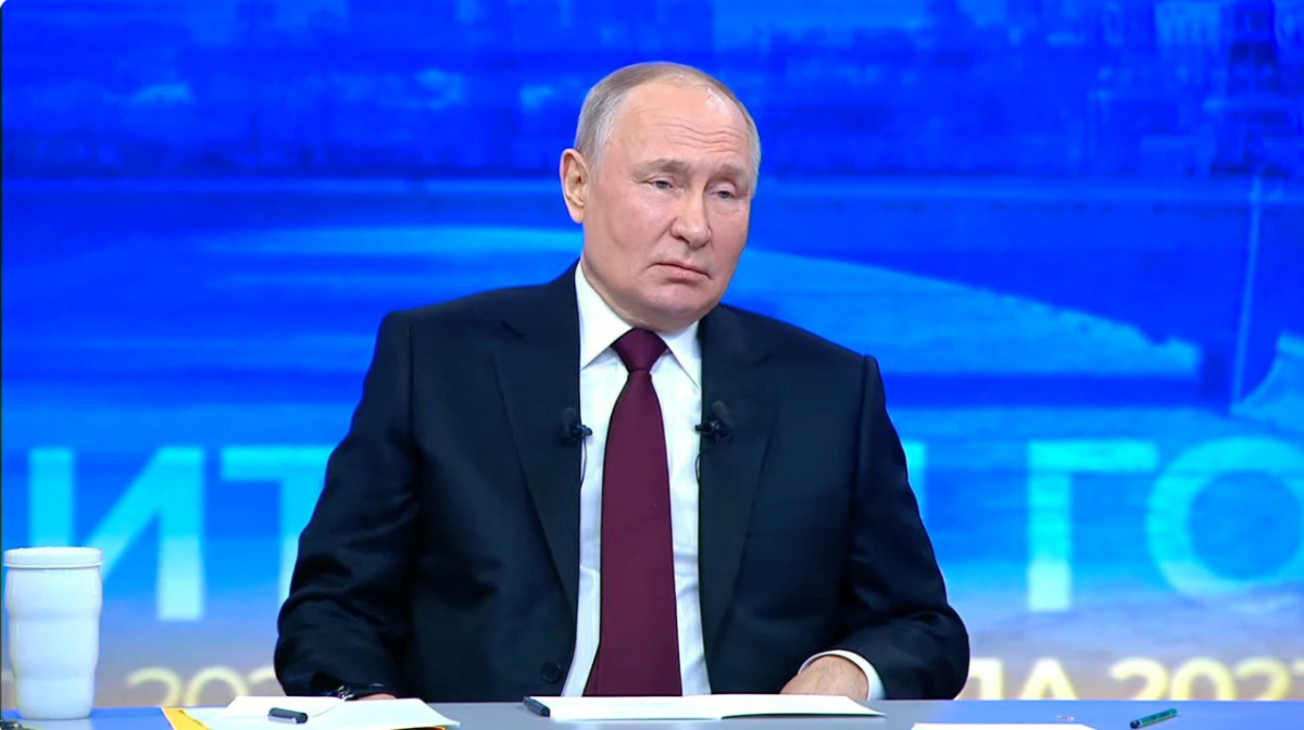 Путін розповів про мету війни РФ в Україні. Фото: скриншот