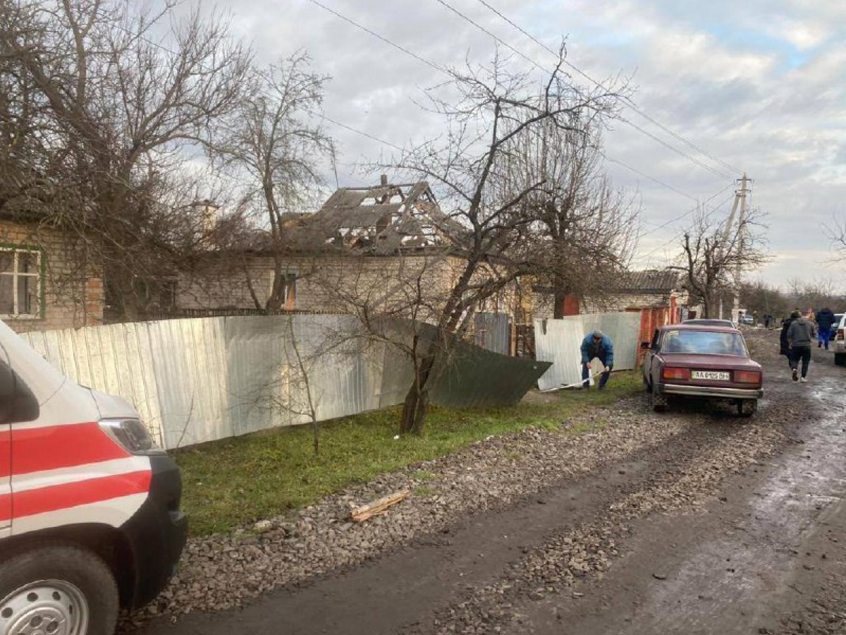 До міста Сміла на Черкащині прилетіла ракета окупантів. Фото: Telegram