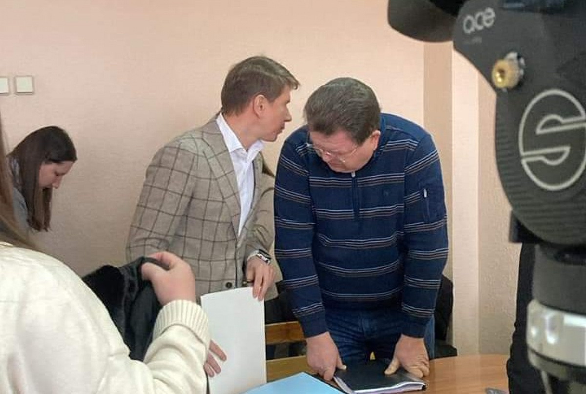 Богдан Львов (праворуч) в суді. Фото: Георгій Шабаєв/Facebook 