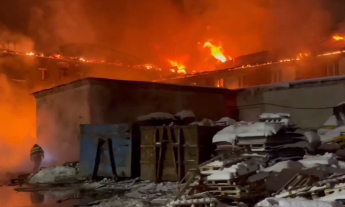 Пожежа під Москвою. Фото: кадр із відео