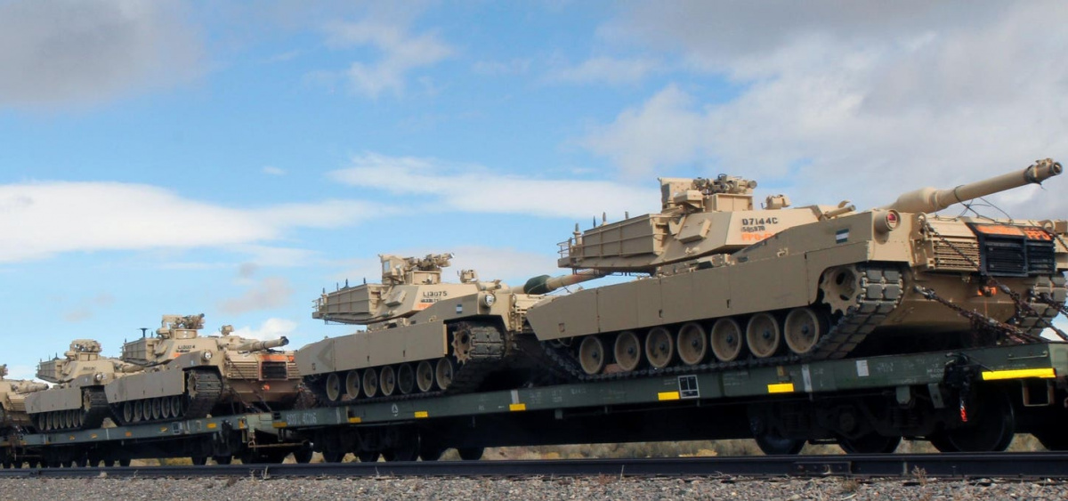 Американские танки «Абрамс М1А». Фото: Армия США