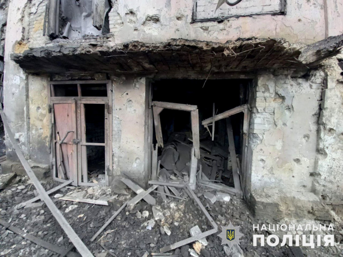 Обстріли Донецької області окупантами. Фото: Нацполіція