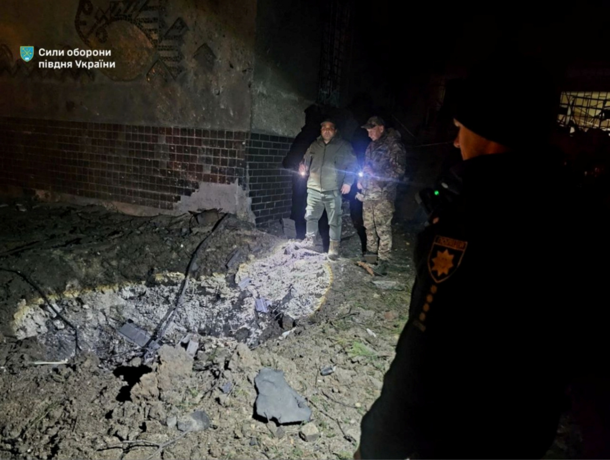 Нічна атака БПЛА на Одесу. Фото: Силі оборони півдня України