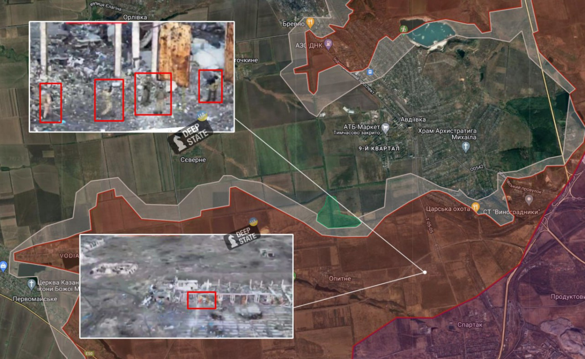 Війська РФ захопили укріпрайон «Зеніт». Карта: DeepState