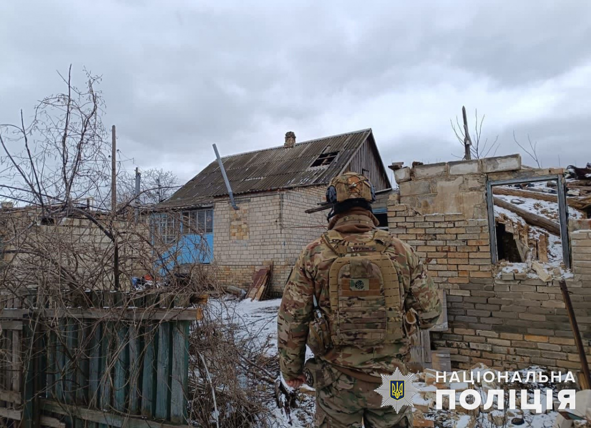 П'ять населених пунктів обстріляли росіяни на Донеччині. Фото: Національна поліція
