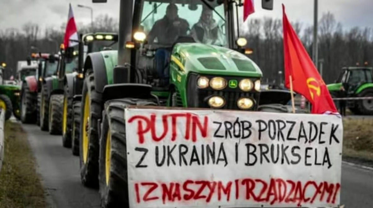 За думкою польської влади, за протестом фермерів на кордоні з Україною стоїть Кремль. Фото: Reuters 
