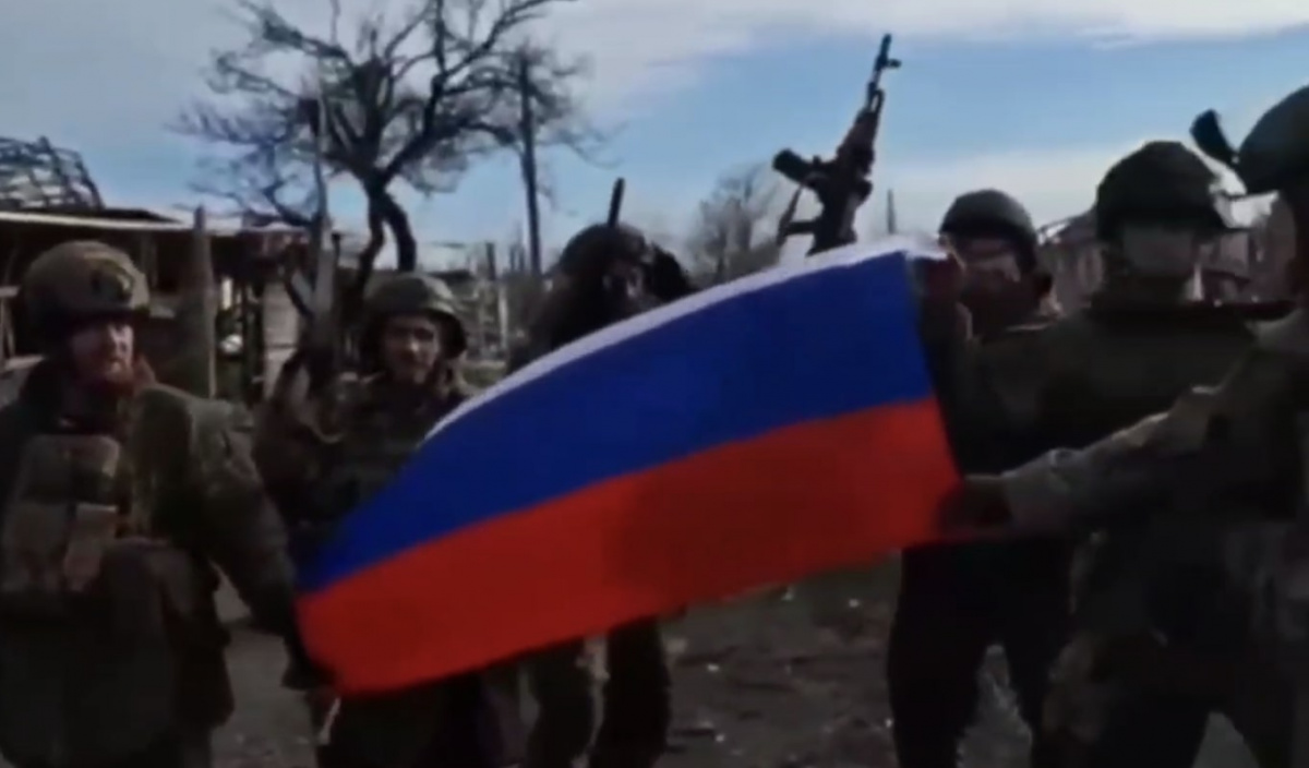Российские военные объявили о захвате Ласточкино. Кадр из видео
