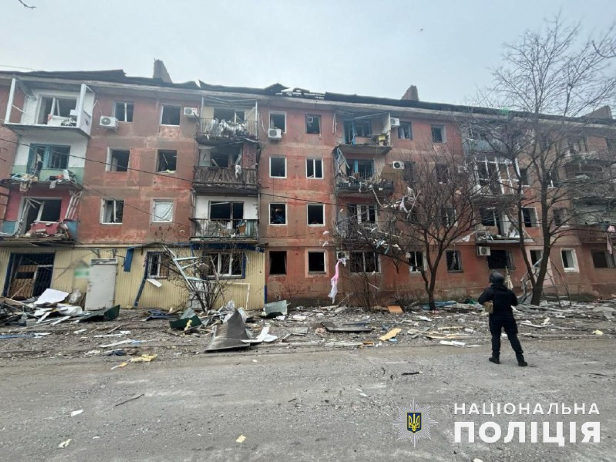 Росіяни вдарили по Донеччині. Фото: поліція 