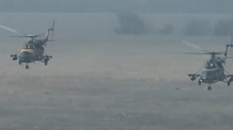 Гелікоптери ЗСУ працюють на Авдіївському напрямку. Фото: кадр із відео