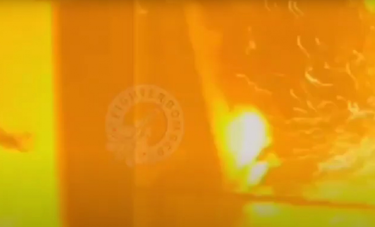 Последнее видео с БДК «Цезарь Куников» перед взрывом. Фото: кадр из видео