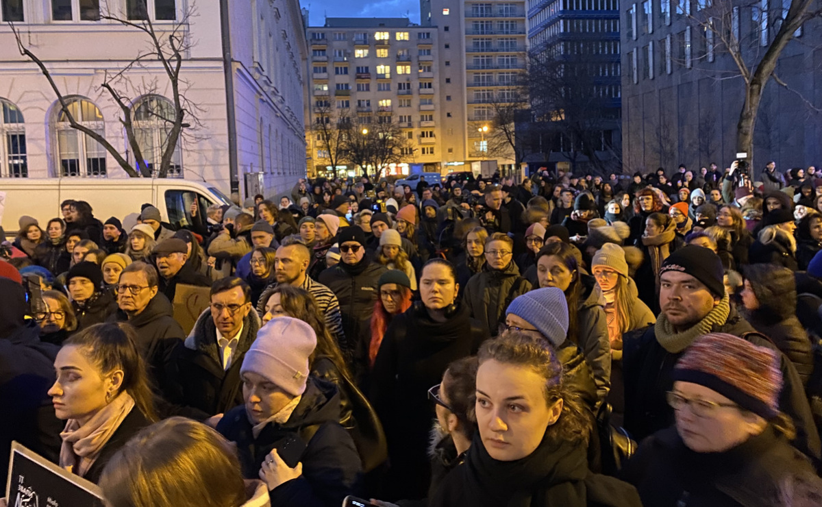 Марш против насилия в Варшаве. Фото: Юлия Войнар