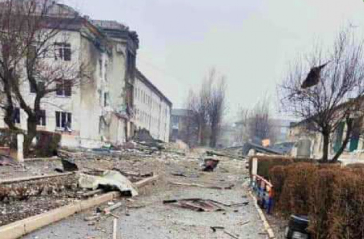 Последствия обстрелов в Мирнограде. Фото: соцсети
