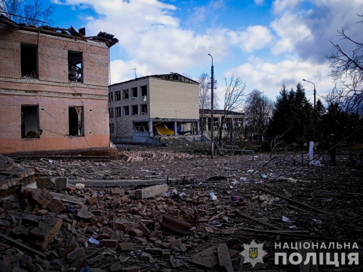 Обстрел Сумской области оккупантами. Фото: Нацполиция