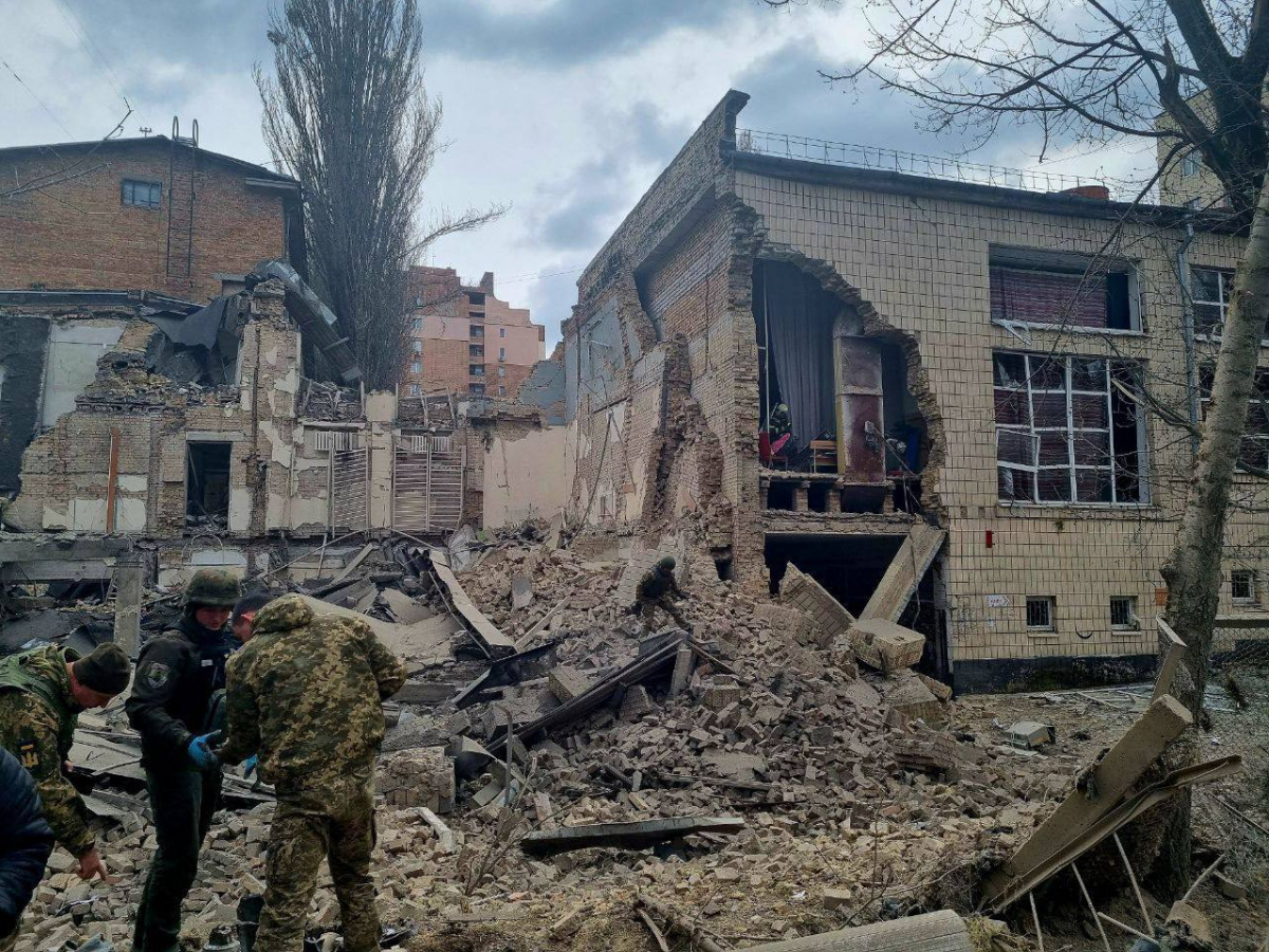 В Киеве чудом удалось избежать большого количества жертв в результате ракетной атаки россиян