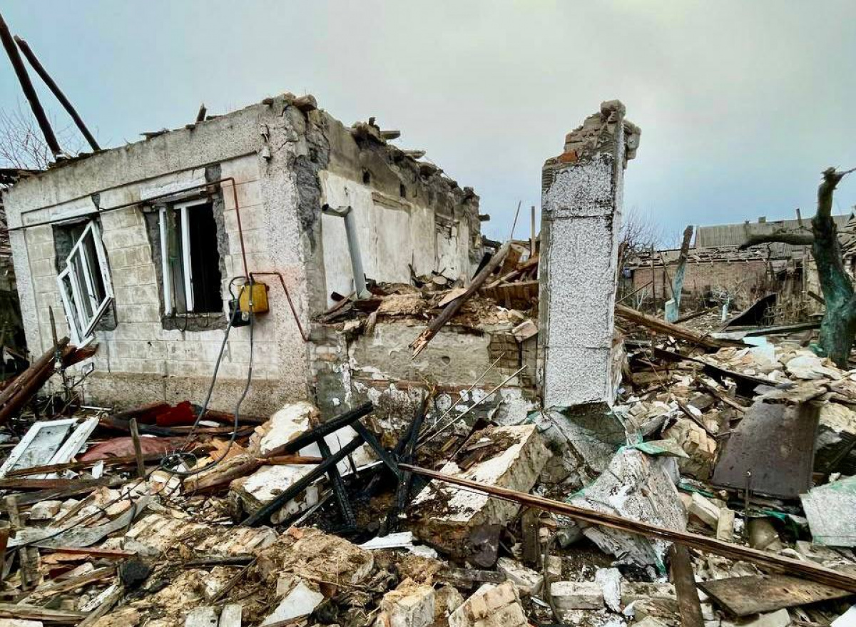 Последствия удара российских беспилотников по Запорожью. Фото: Анатолий Куртев