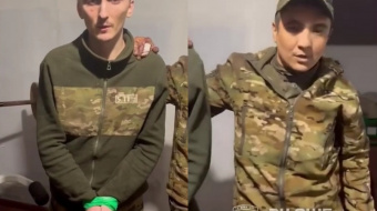 Бійці «Айдару» взяли у полон російських окупантів. Фото: кадр із відео