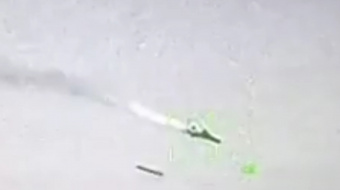 ВМС ЗСУ збиває російський «шахед». Фото: кадр із відео