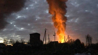 У Смоленській області горить нафтопереробний завод