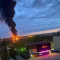 Внаслідок атак безпілотників на нафтобазах у Смоленській області почалася пожежа. Фото: ASTRA/Telegram 