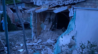 Пошкоджений будинок у Дніпропетровській області. Фото: Лисак / Telegram