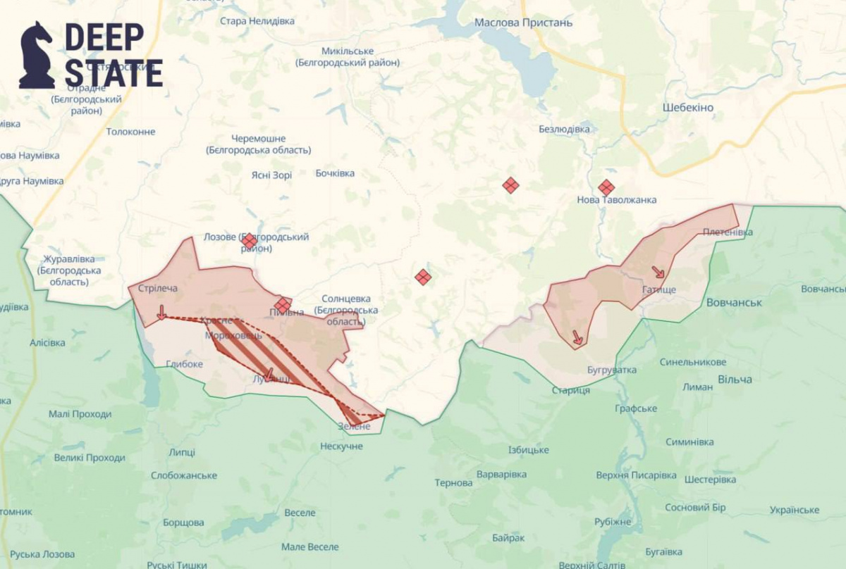 Харьковская область. Карта DeepState