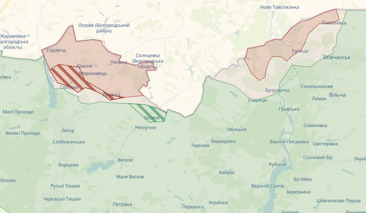 Ситуація у Харківській області. Карта DeepState
